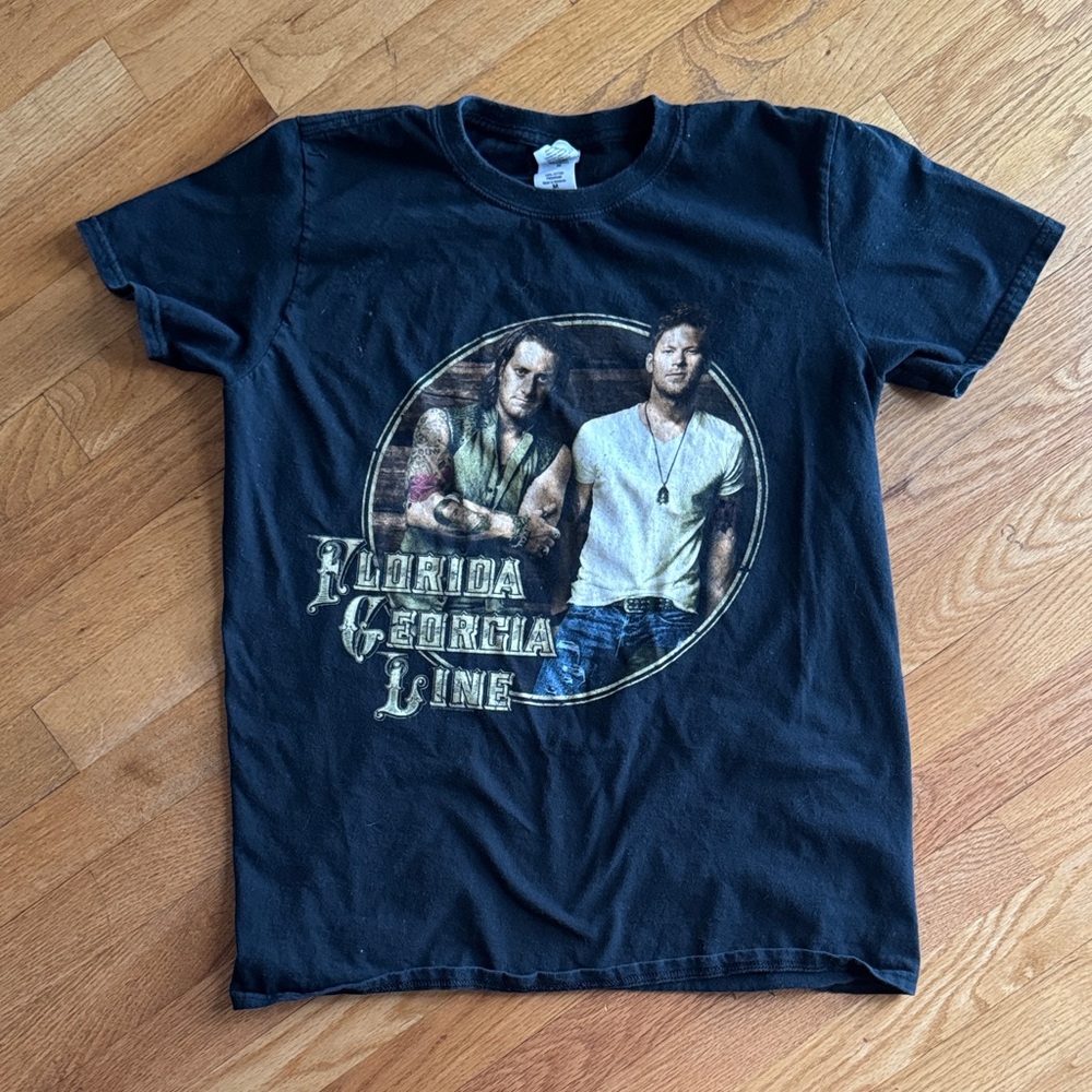 Florida Georgia Line concert 2014 tour Black Graphic T-Shirt